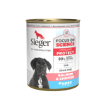 Lata Sieger Dogs Puppy Salmon Y Pollo X 340 Gr