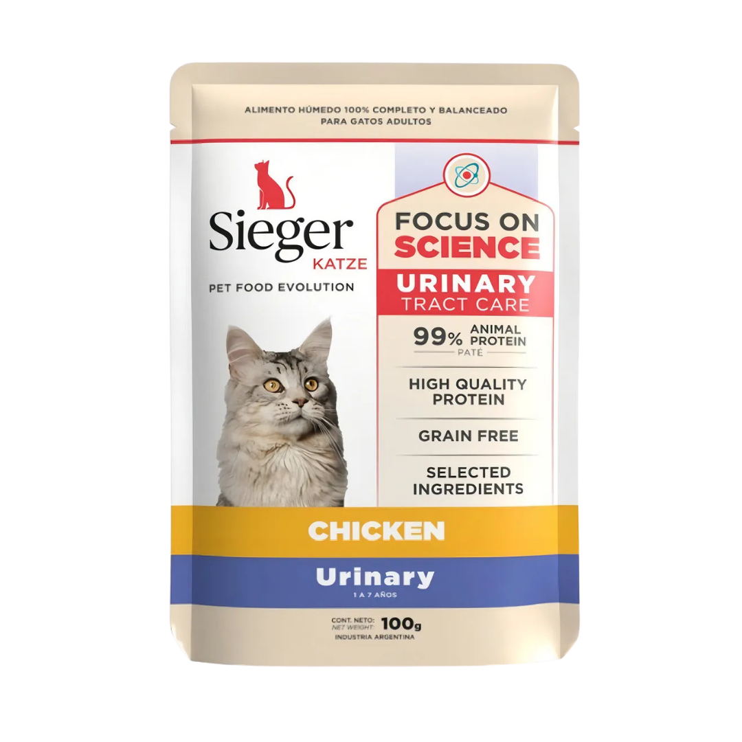 1296 Pouch Sieger Cat Adult Urinary X 100 Grm - Imagen 1