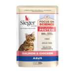 Pouch Sieger Cat Adult Salmon Y Pollo X 100 Grm