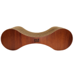Rascador Carton Pesa Frente Madera PoopyPets 48 X 19 X 19