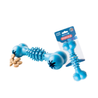 Juguete Hueso Goma Dispensador Snack Azul Yt34977
