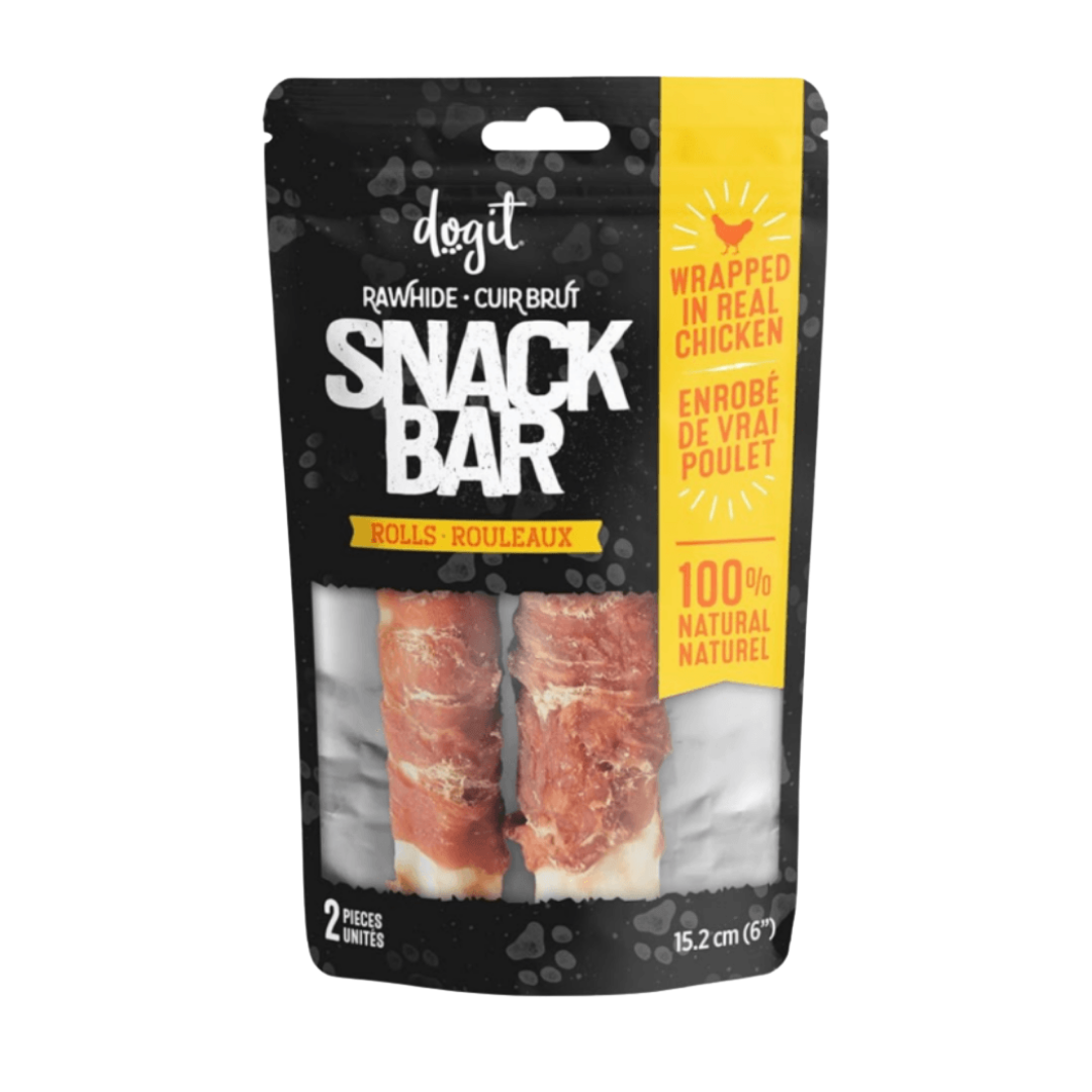 2497 Dogit Snackbar Palitos 15,2 Cm Con Pollo Envuelto 92490 - Imagen 1