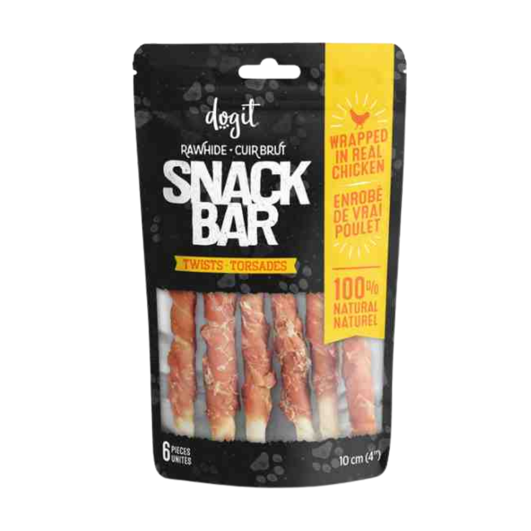 2499 Dogit Snackbar Palitos 10 Cm Con Pollo Envuelto 92488 - Imagen 1