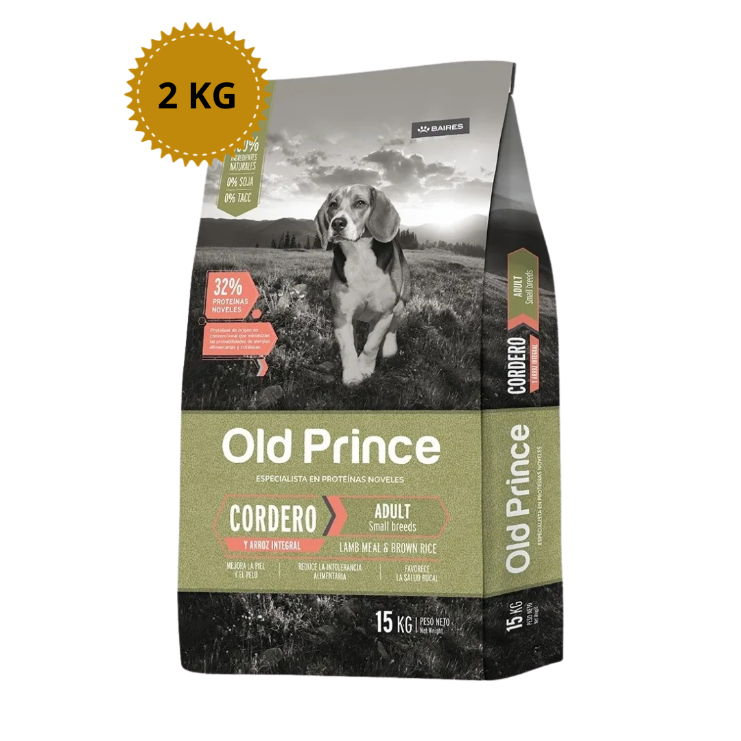 2586 Old Prince Perro Cordero Y Arroz S/B X 15 Kg + 2 Kg Gratis - Imagen 1