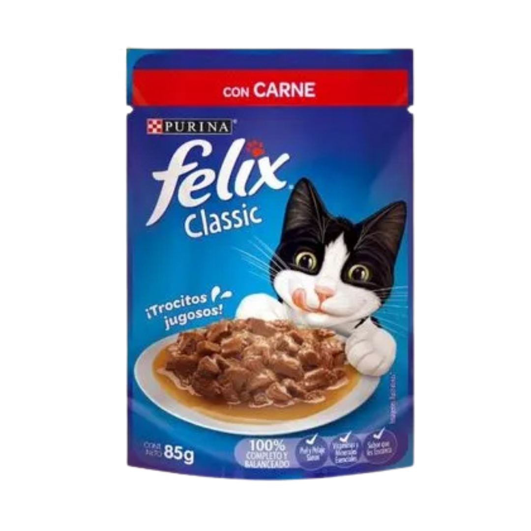 2596 Pouch Felix Sabor Carne X 85 Grm - Imagen 1