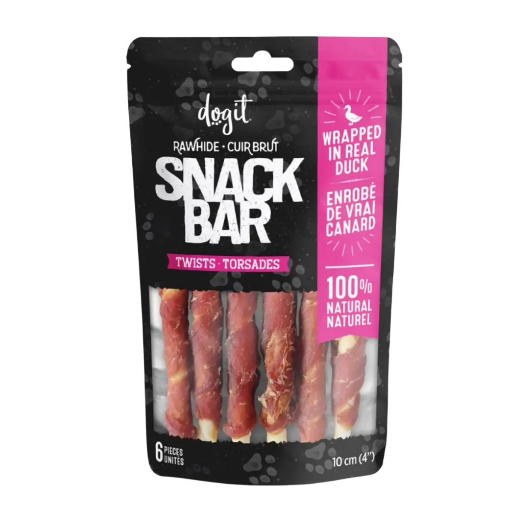 2598 Dogit Snackbar Palitos 10 Cm Con Pato Envuelto 92491 - Imagen 1