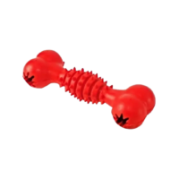 Juguete Hueso Goma Dispensadoir Snack Rojo Jup34977-B