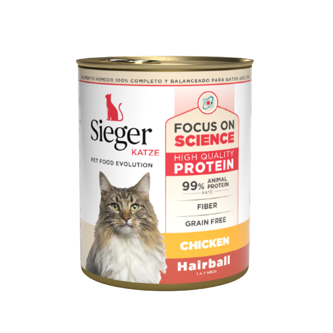 2697 Lata Sieger Cats Adult Hairball X 340 Gr - Imagen 1