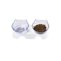 Comedero Acrilico Doble Cara Gato Syj002