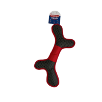 Hueso De Tela Antidesgarro Negro/Rojo Plu0046