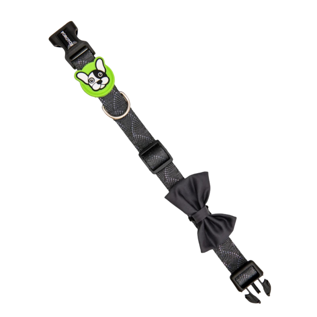 3258 Collar Con Moño Vulkan Negro Lima Cm-001068 - L - Imagen 1