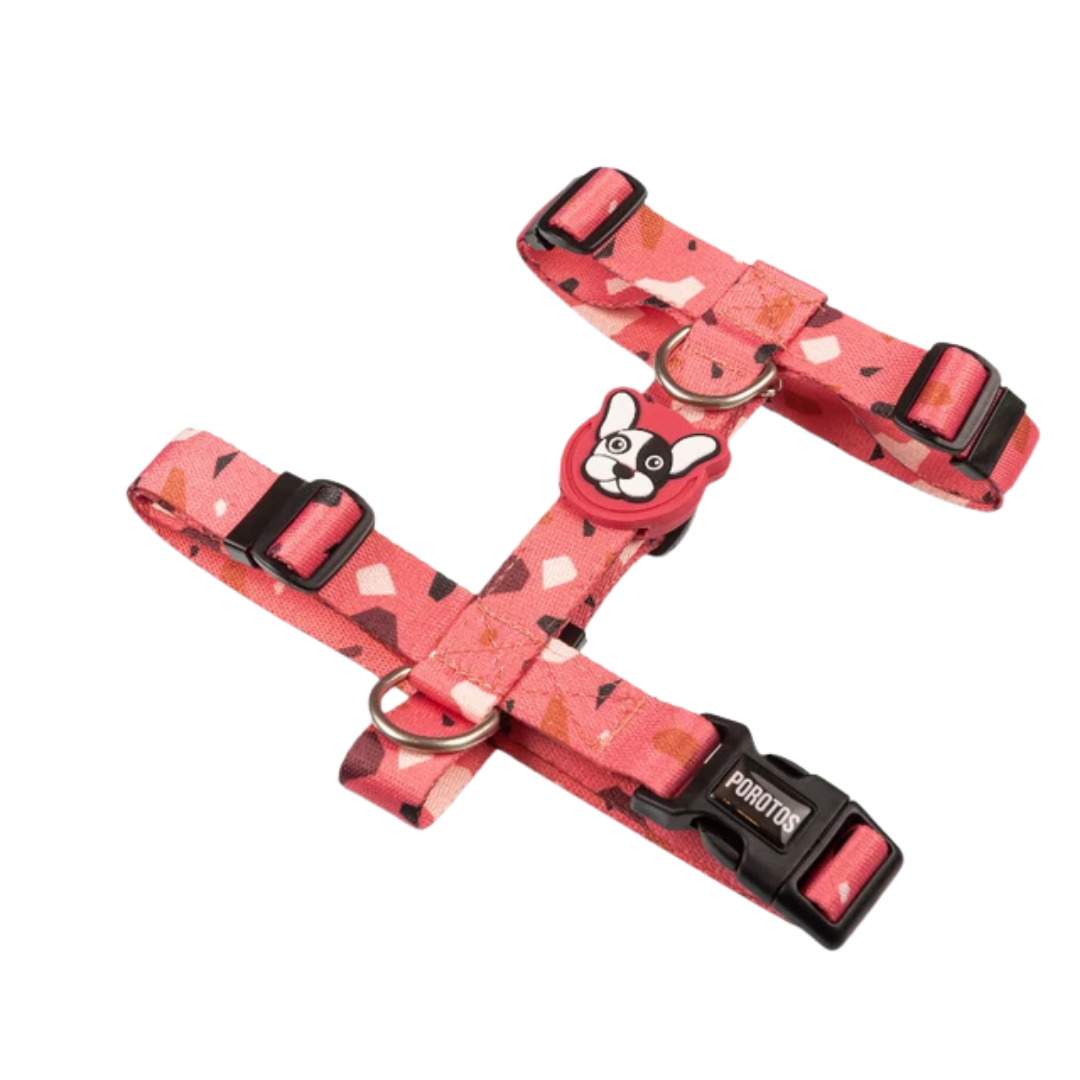 3312 Pretal Doble Agarre Rocky Rosa Pr-001021 - Xs - Imagen 1