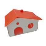 Casita Hamster Plastica Para Jaula 448