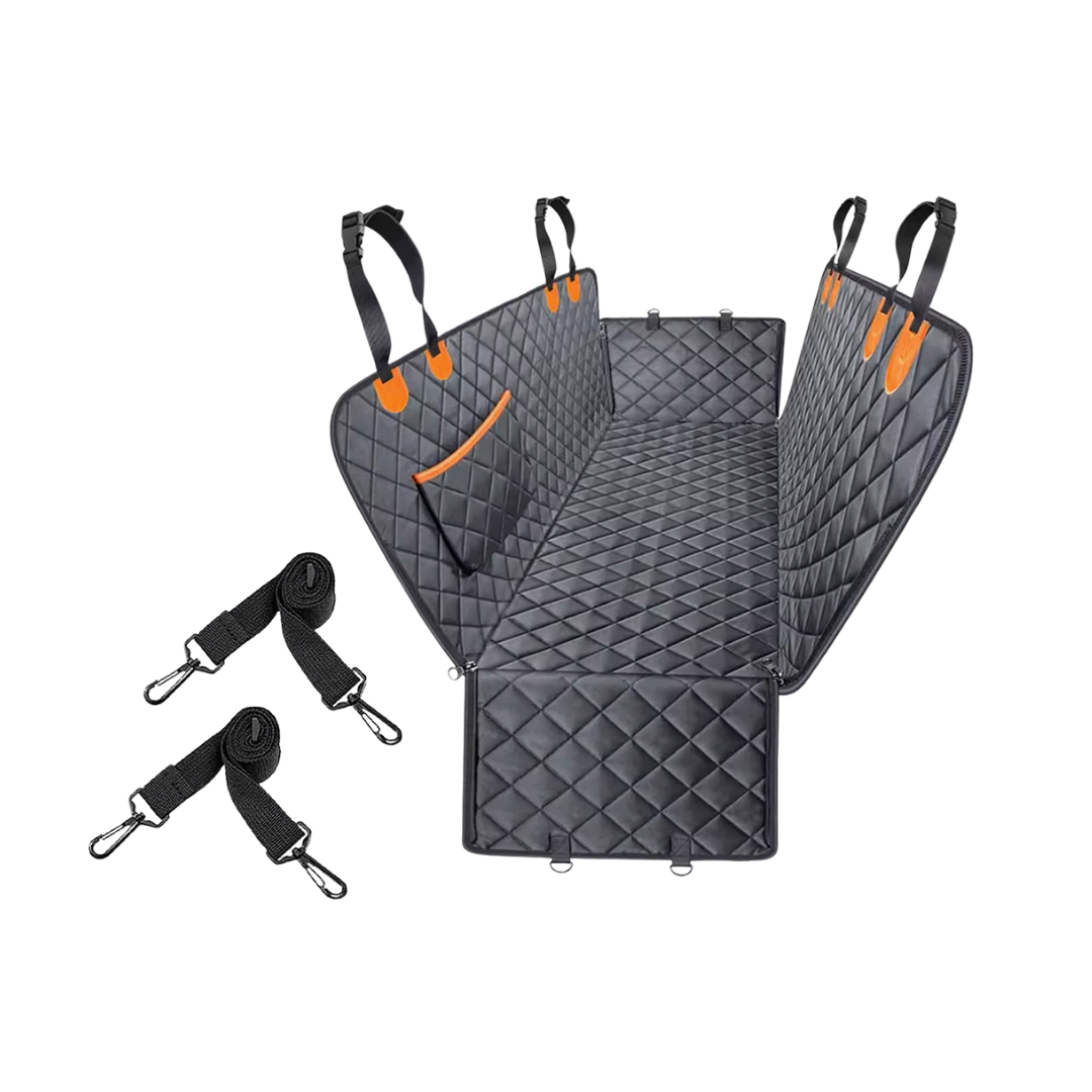 3622 Funda Cubre Asiento Premium Con Bolsillo Negra y Nar 11244 - Imagen 1