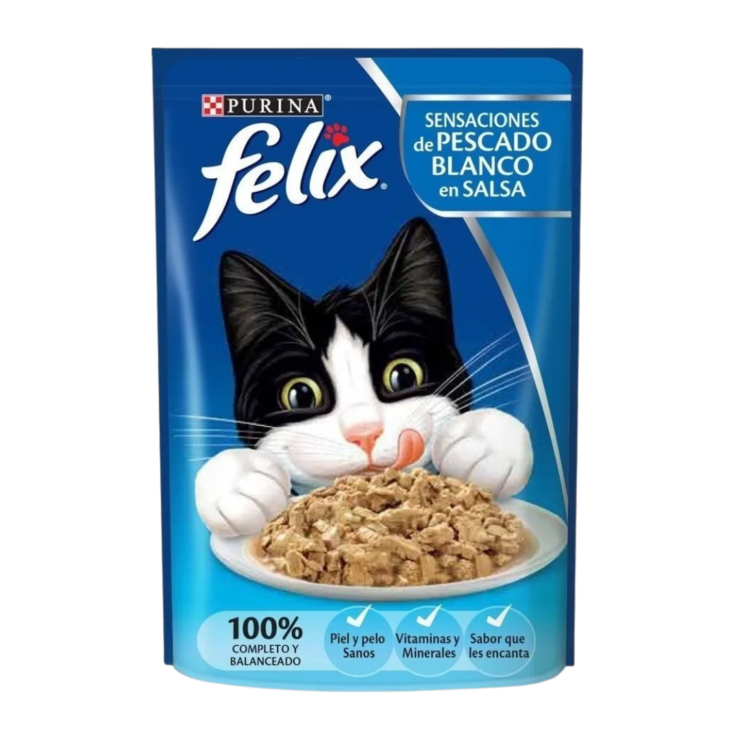 3647 Pouch Felix Pescado Blanco X 85 Grm - Imagen 1