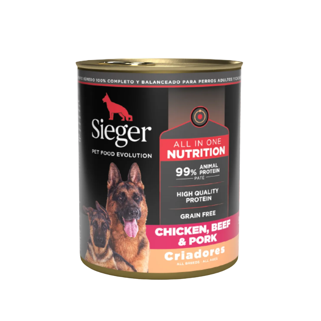 3648 Lata Sieger Dogs Criadores Pollo X 340 Gr - Imagen 1