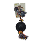 Pelota Negra Con Soga Tpr22