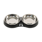 Catit Comedero Doble 400 Ml Negro H54531