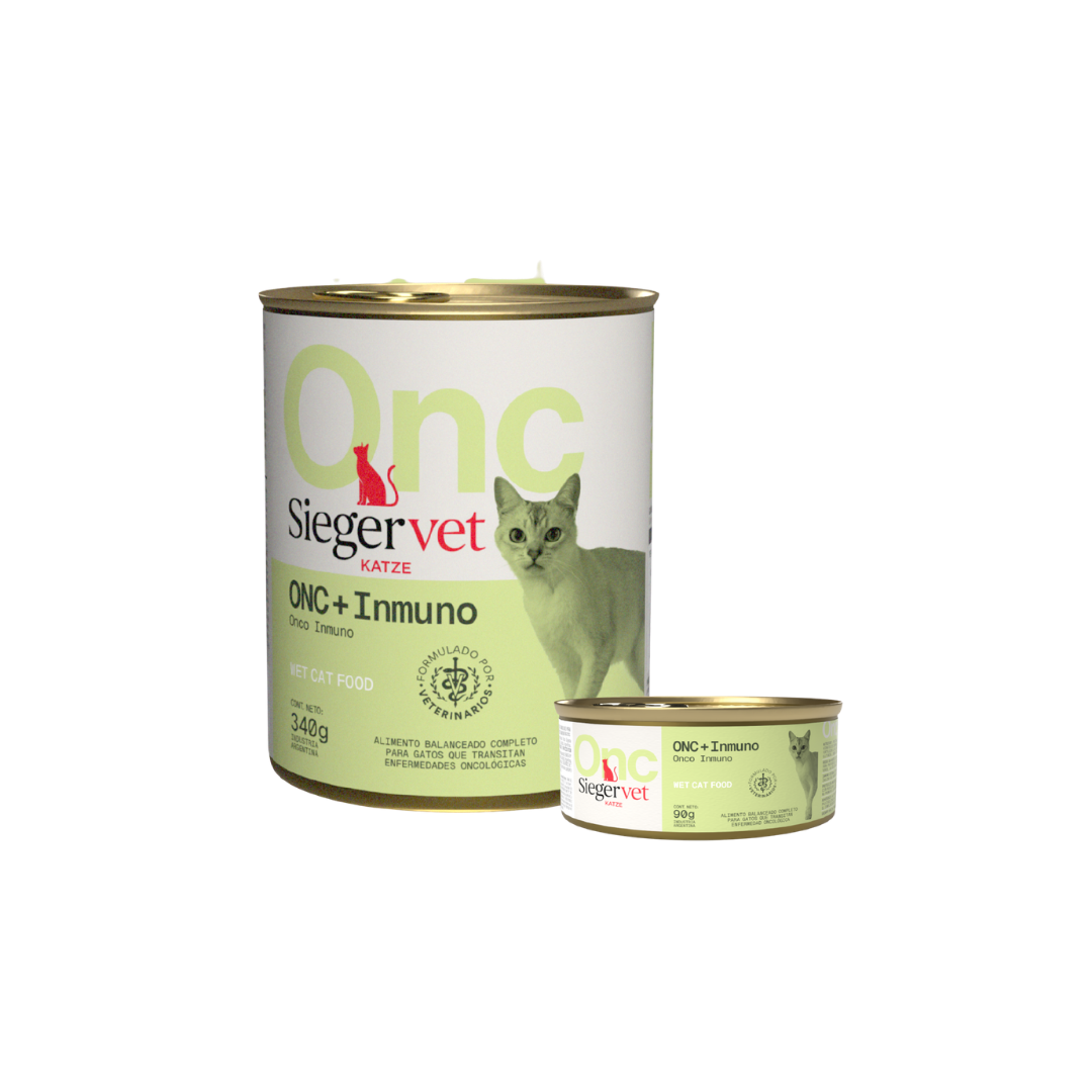 964 Lata Sieger Cat Vet ONC Onco Inmuno X 340 Grm - Imagen 1